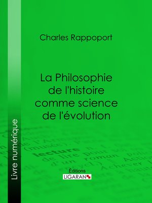 cover image of La Philosophie de l'histoire comme science de l'évolution